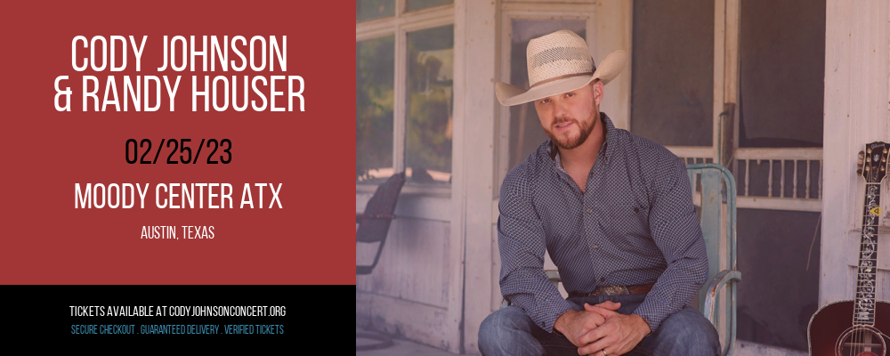 Cody Johnson & Randy Houser at Cody Johnson Concert Tickets tickets Cody Johnson & Randy Houser at Cody Johnson Concert Tickets