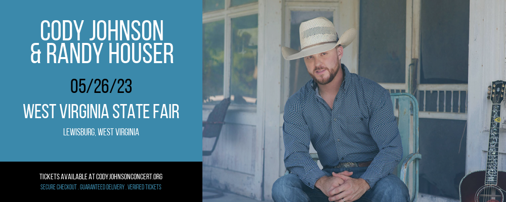 Cody Johnson & Randy Houser at Cody Johnson Concert Tickets tickets Cody Johnson & Randy Houser at Cody Johnson Concert Tickets