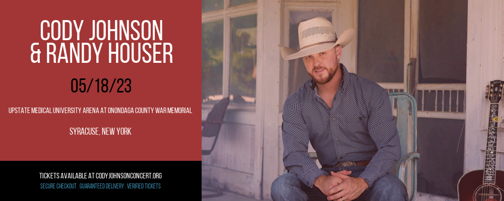 Cody Johnson & Randy Houser at Cody Johnson Concert Tickets tickets Cody Johnson & Randy Houser at Cody Johnson Concert Tickets